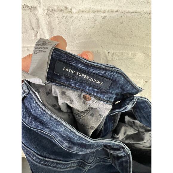 Lucky Brand Women's Mid Rise Sasha Super Skinny Leg Denim Jeans Blue Size 8 - Picture 6 of 7